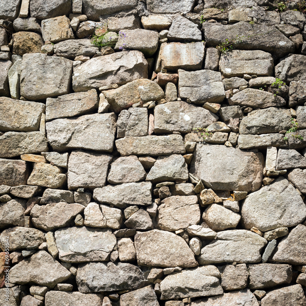 Part of a stone wall, for background or texture. Part of a stone wall, for background or texture.