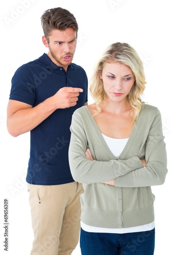 Young couple having an argument