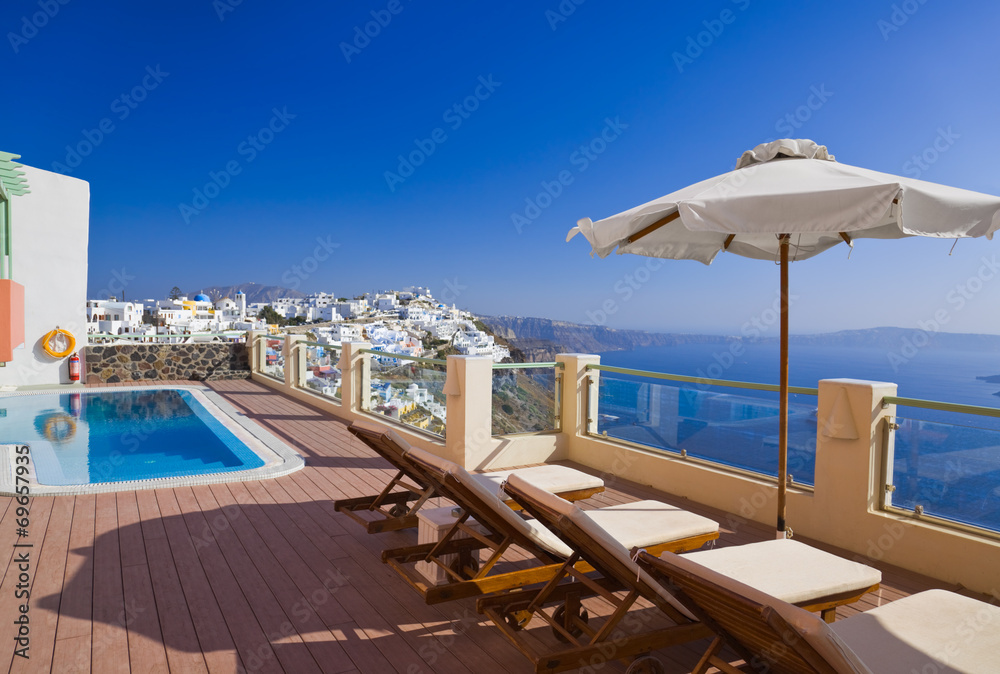 Fototapeta premium Santorini view - Greece
