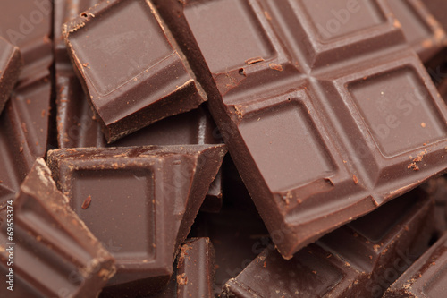 Close-up of chocolate heap photo