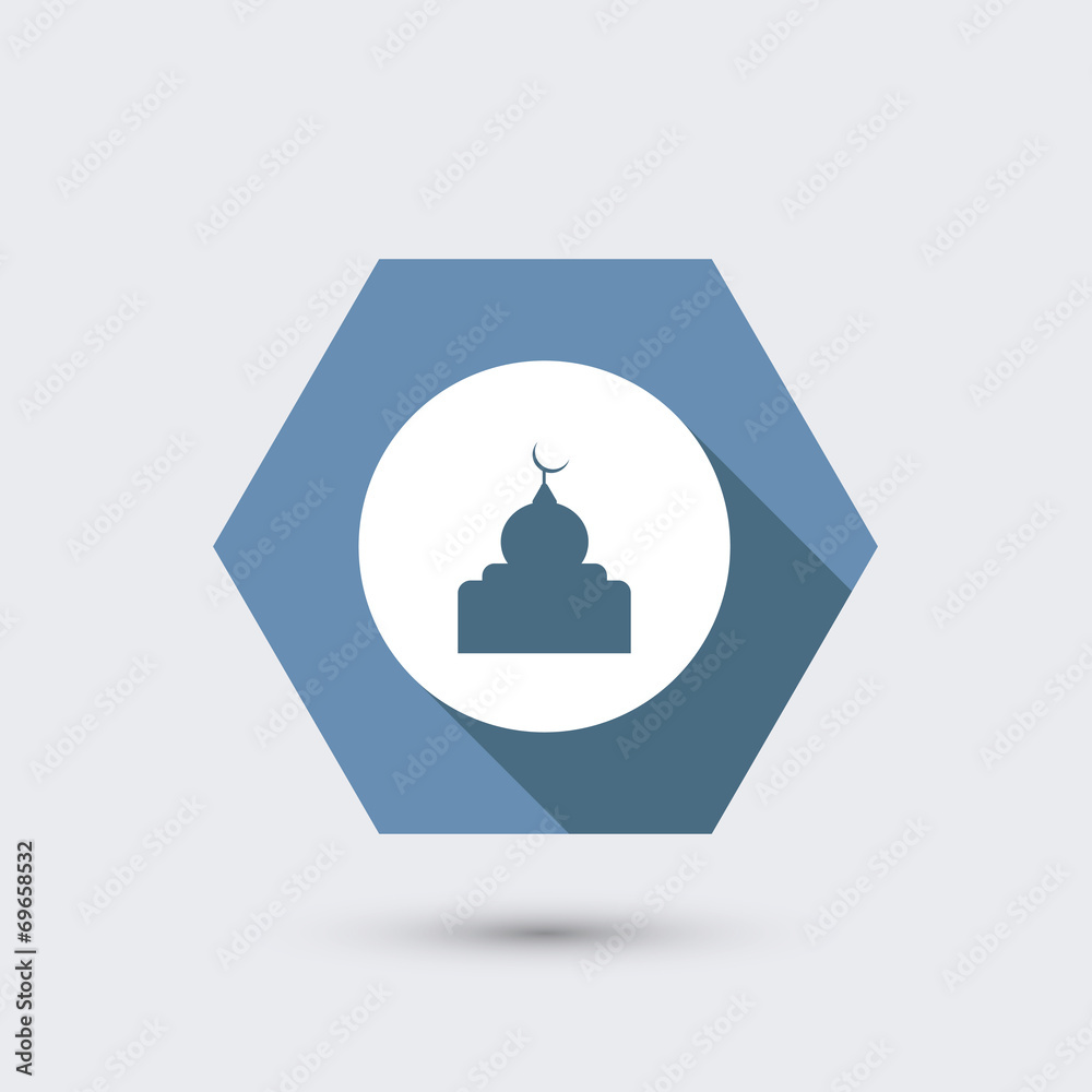 vector modern flat icon with long shadow. vector modern flat icon with long shadow.