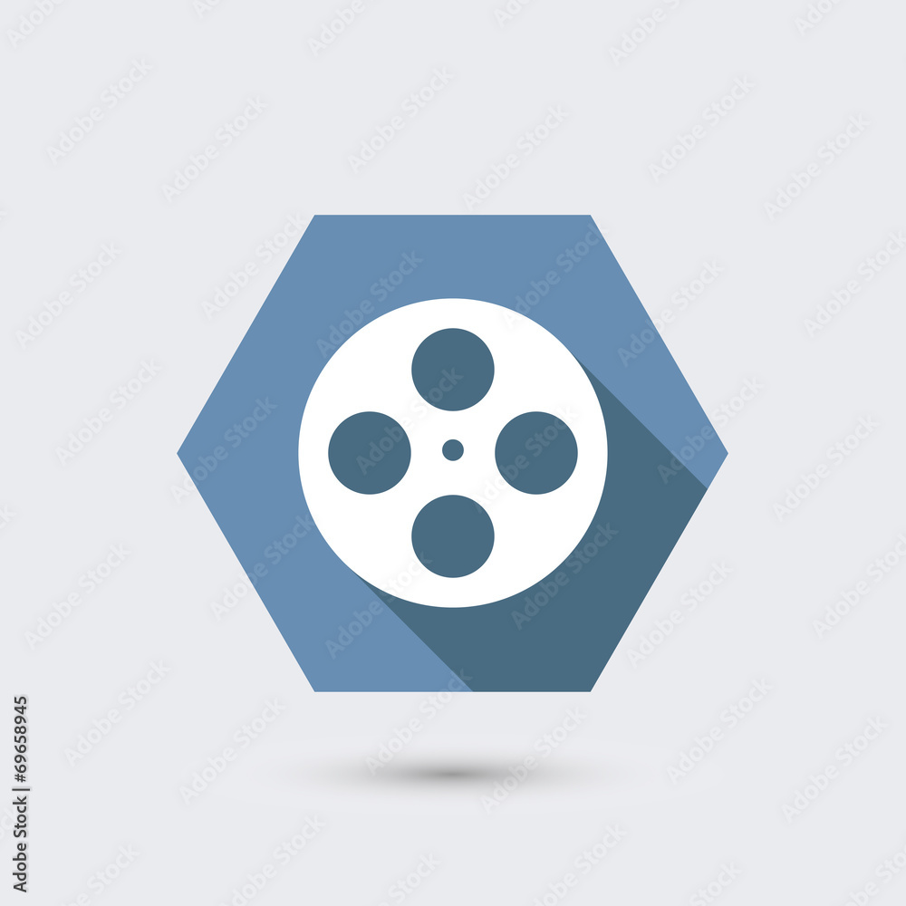 vector modern flat icon with long shadow. vector modern flat icon with long shadow.