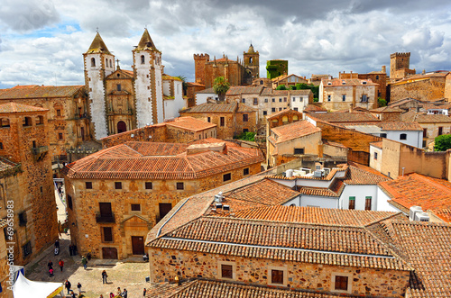Panoramic view of Caceres, Extremadura, Spain