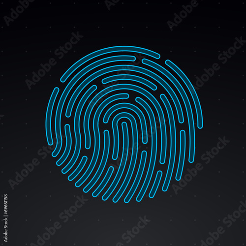 HUD Interface Vector fingerprint