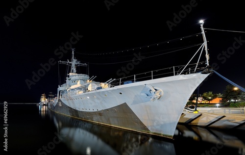 Niszczyciel Grom, okręt z II wojny swiatowej, Gdynia, Polska