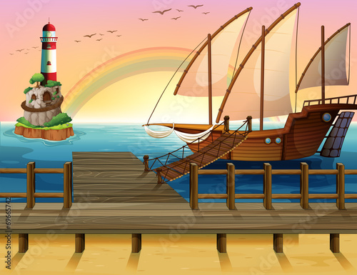 Boat and pier