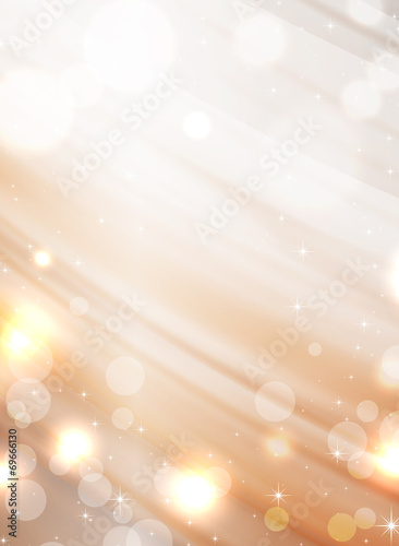 Beautiful Gold Christmas bokeh light background vector