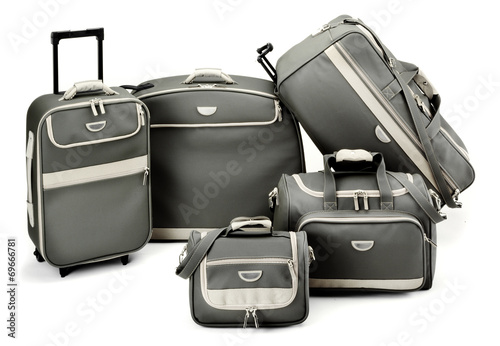 grey luggage set