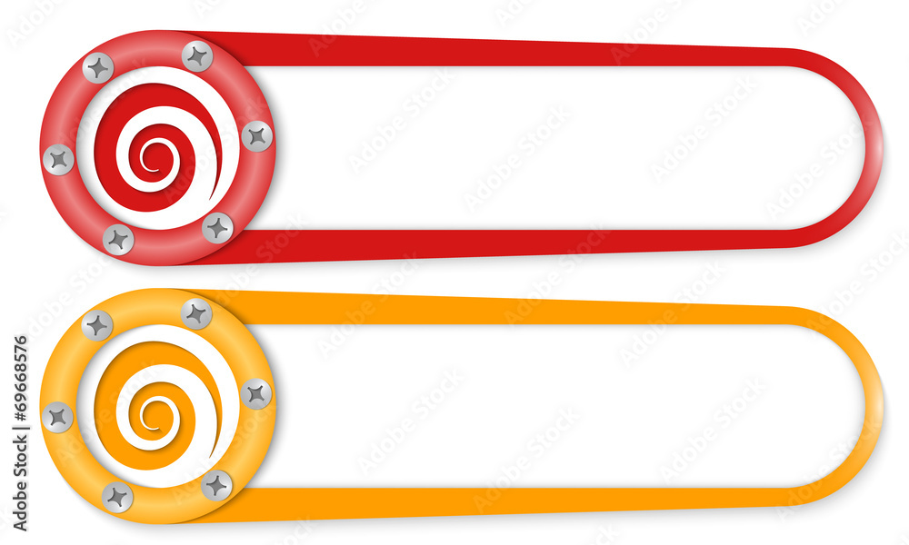 set of two buttons with screws and spiral set of two buttons with screws and spiral