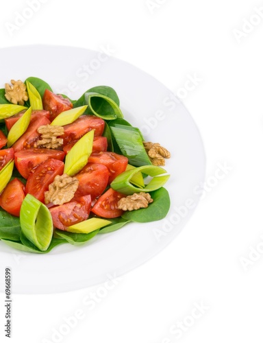 Close up of healthy salad. © indigolotos