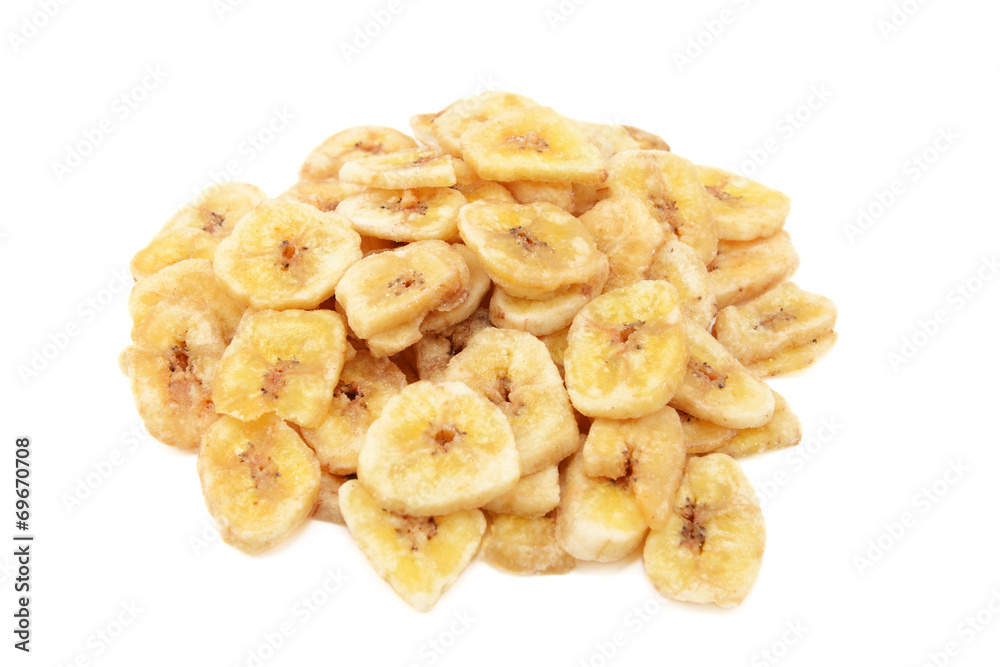 Dried banana chips