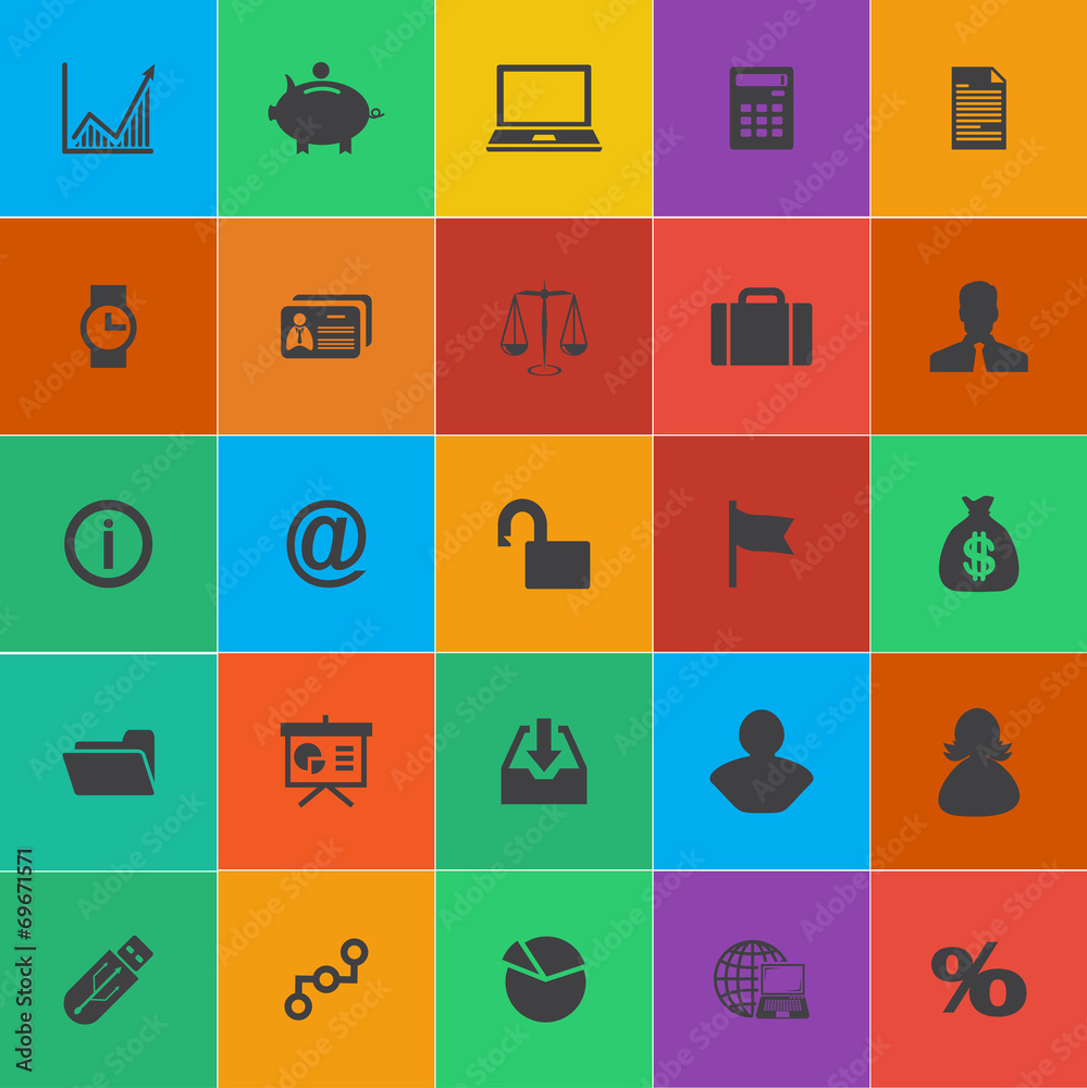 Web icons set. Metro style Web icons set. Metro style