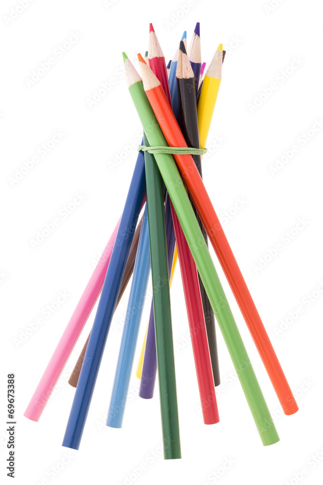 Fototapeta premium tower color pencil