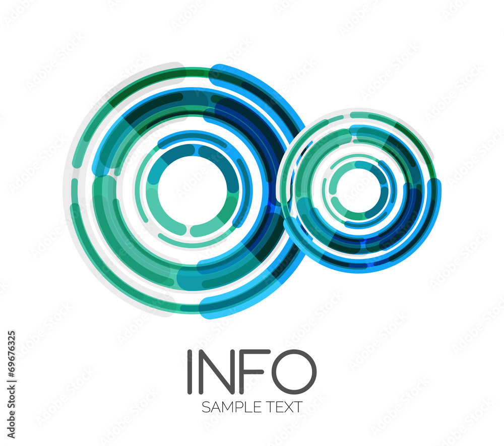 Futuristic design elements hi-tech layout