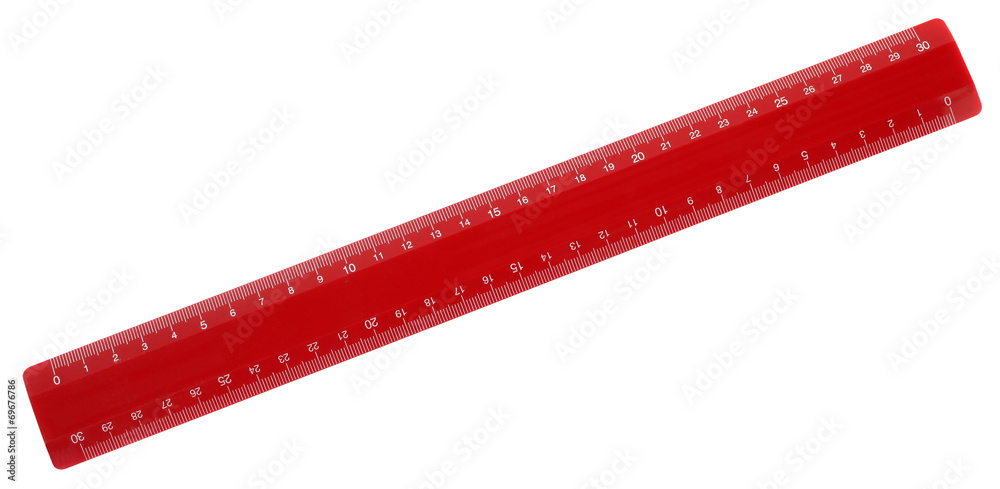 Red ruler Stock Photo | Adobe Stock