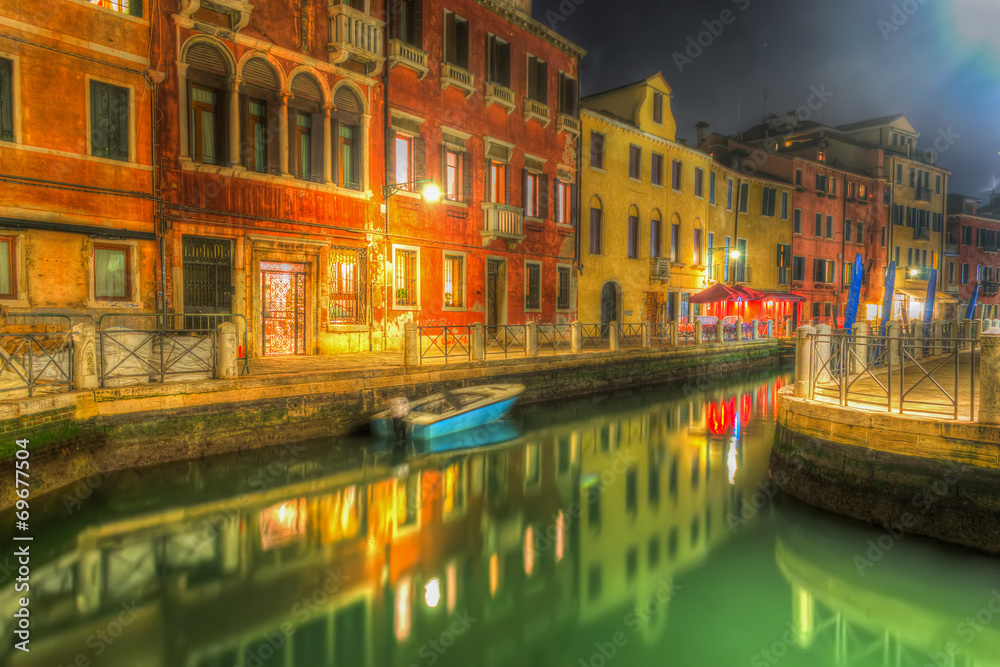 Venice canal in hdr