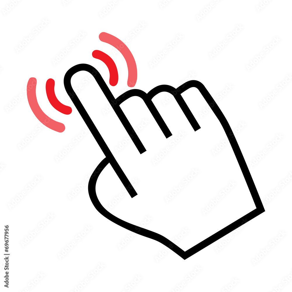 Obraz premium cursor hand icon