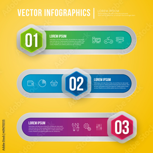 Vector abstract infographic design. Workflow layout template