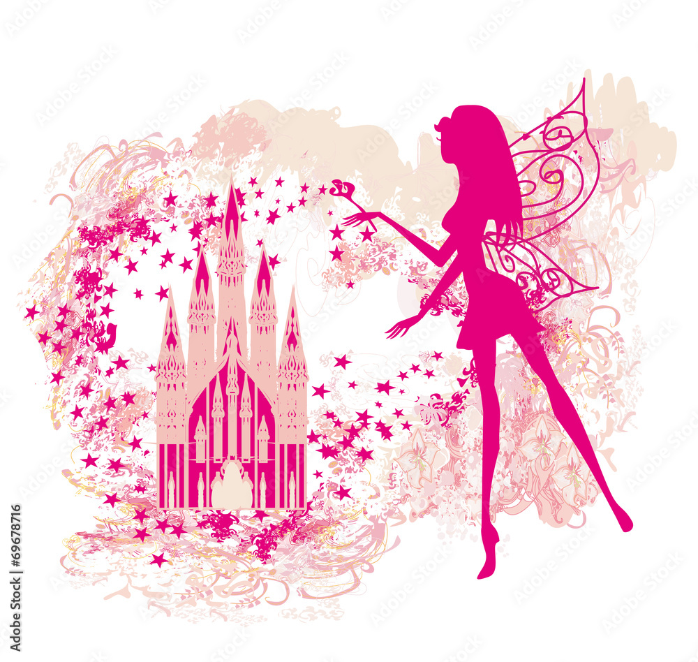 Fototapeta premium Magic Fairy Tale Princess Castle