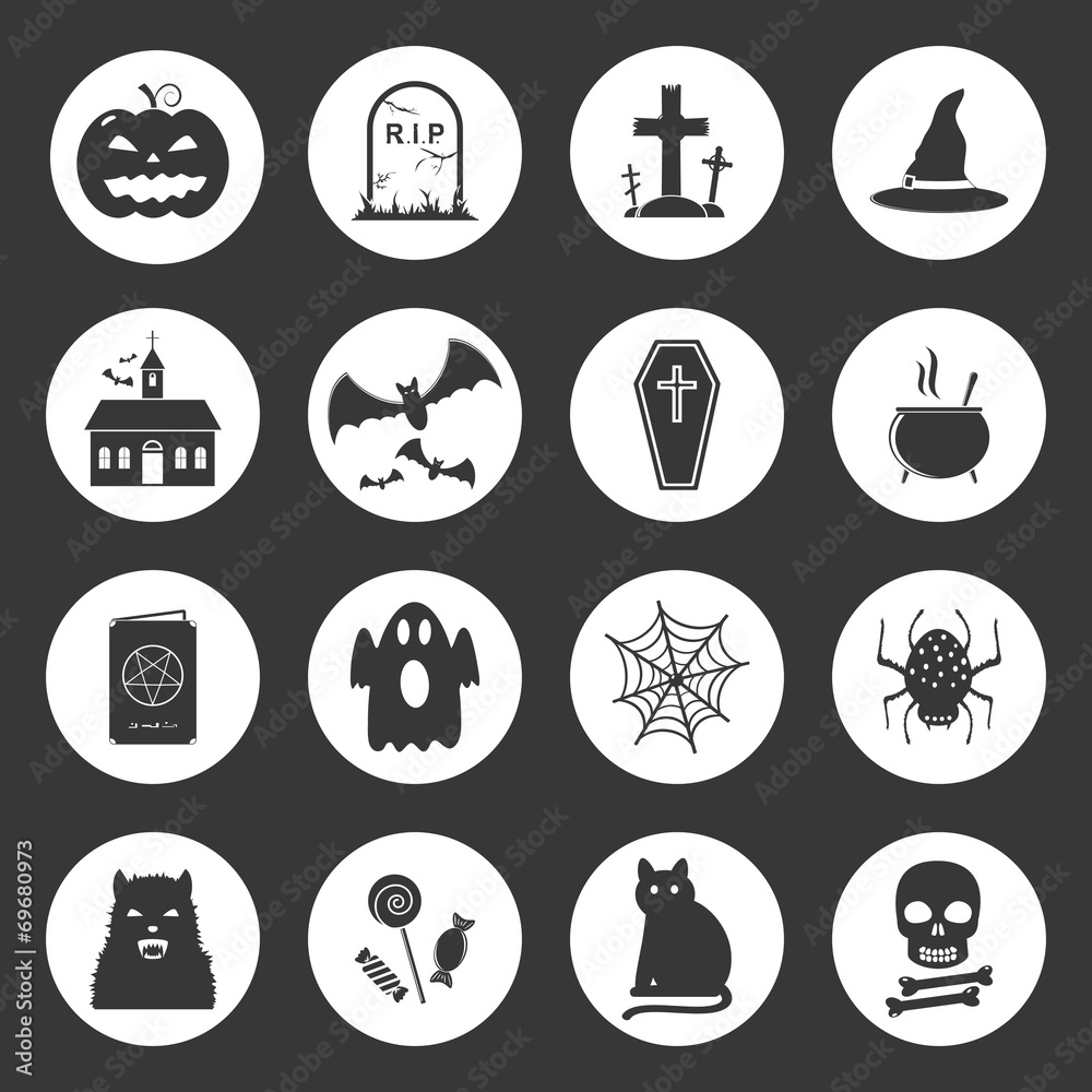 Halloween icon set Halloween icon set