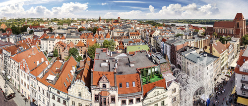 High resolution panorama of Torun, Poland.