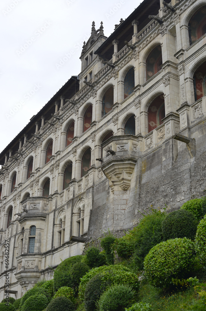 Blois Schlossfassade Detailreich