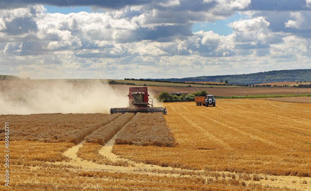 Fototapeta premium Hay Baling
