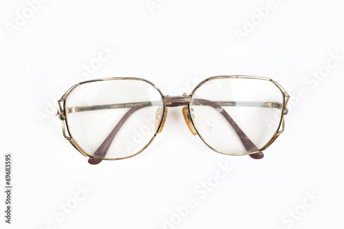 eye glasses isolated on white background