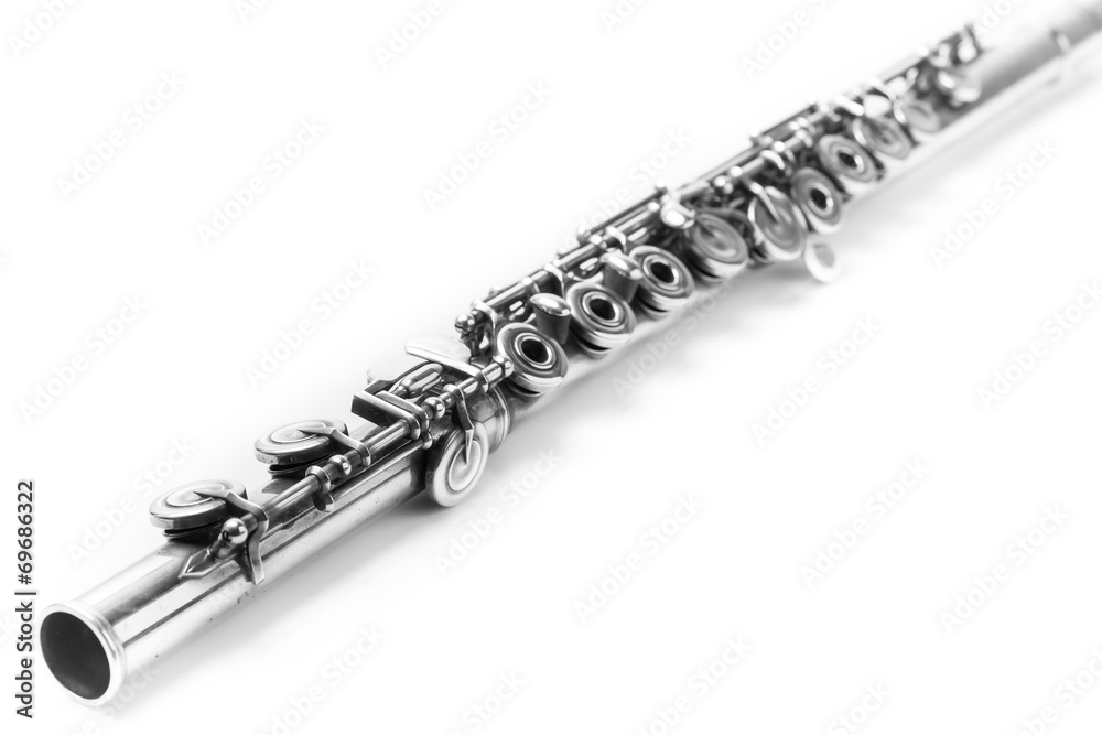 Fototapeta premium Flute Isolated on White