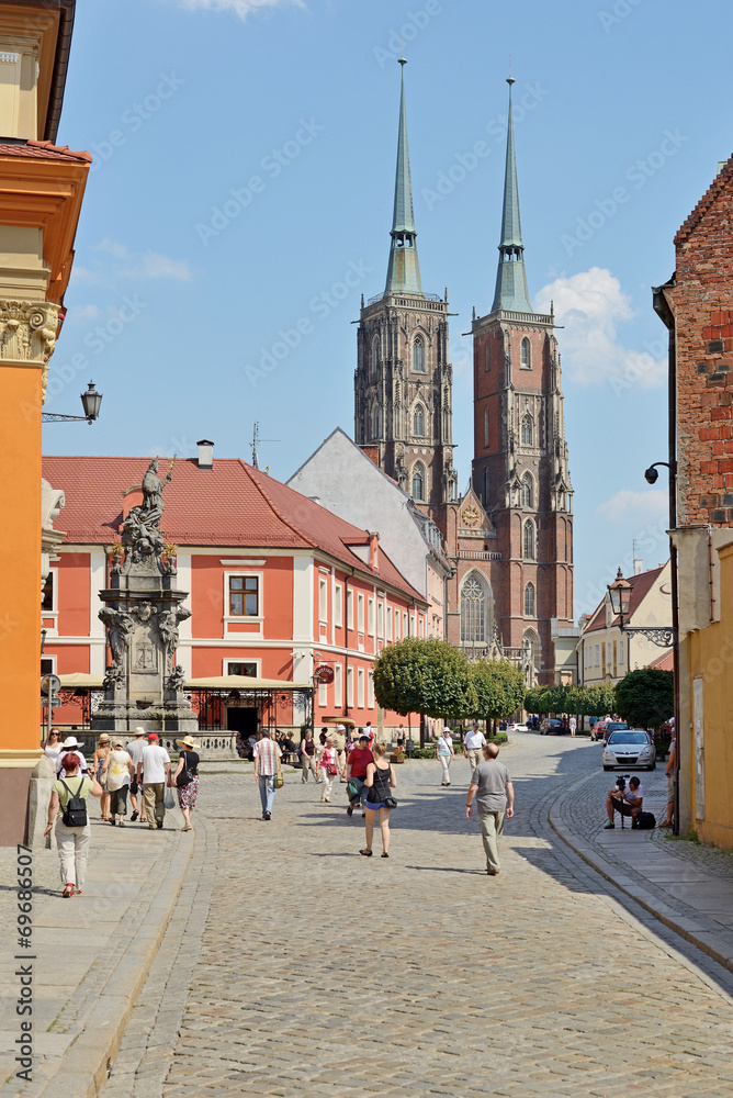 Obraz premium Wrocław, Ostrów Tumski