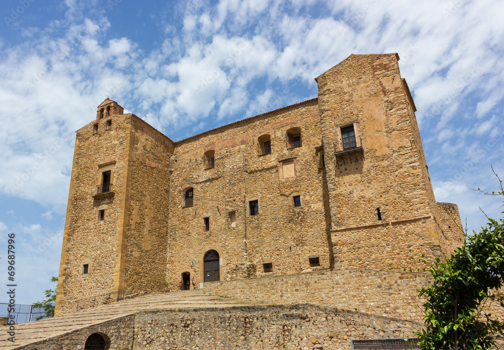 Castle of the Ventimiglia family of Castelbuono in Sicily