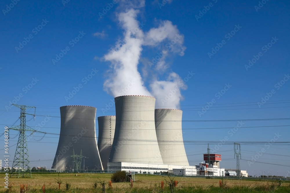 Nuclear power plant Temelin in Czech Republic Europe