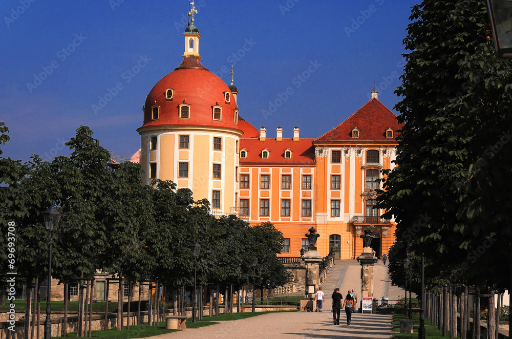 Obraz premium Allee vor der Moritzburg
