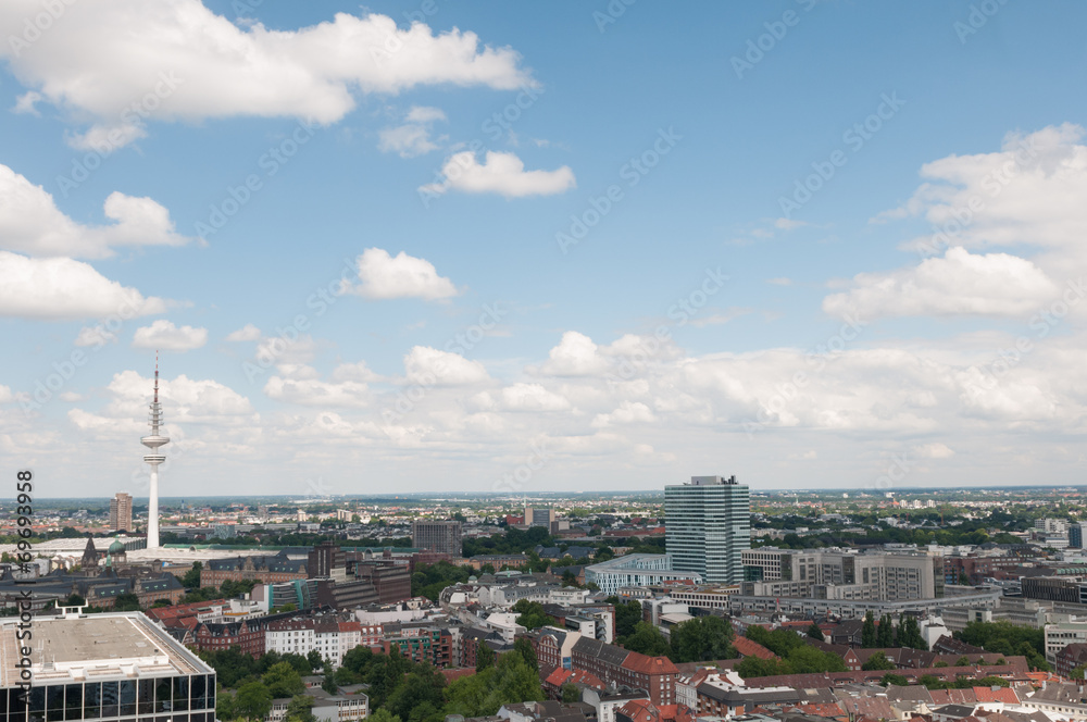 Hamburg Blick vom Sankt Michchaelis Kirche