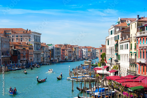 Beautiful view of famous Grand Canal in Venice, Italy © Elena Kharichkina