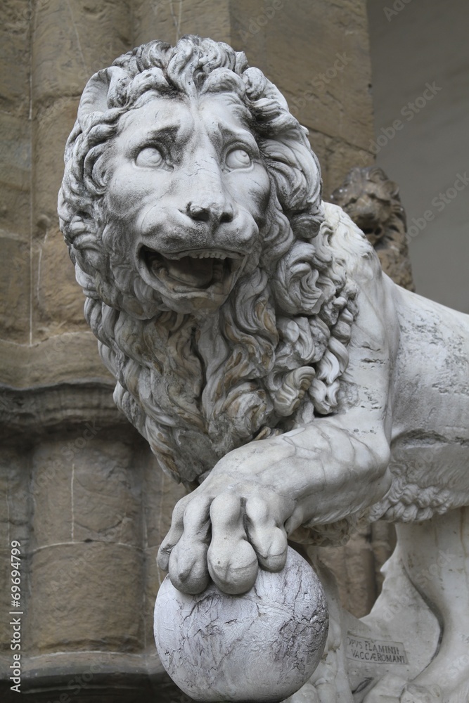 Roman lion - Piazza della Signona Florence Roman lion - Piazza della Signona Florence