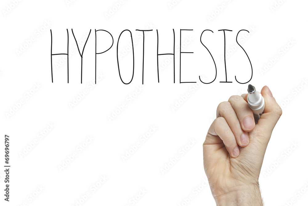 Фотография Hand writing hypothesis
