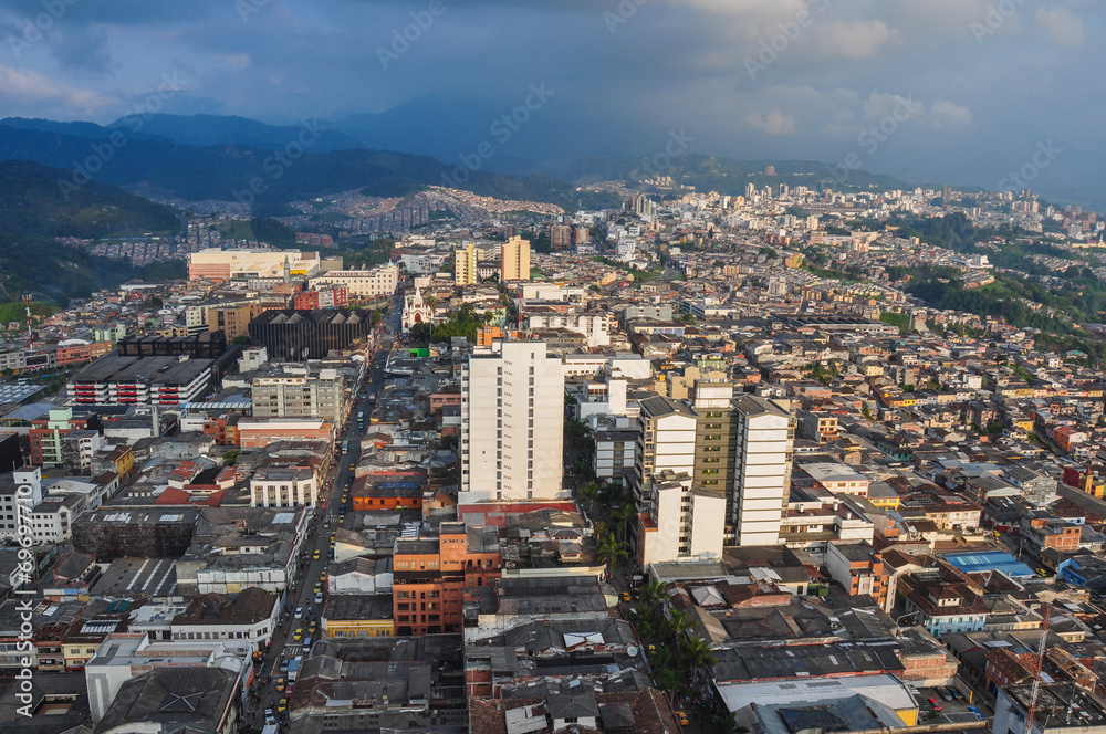 City view from the Cathedral's top, Manizales, Colombia City view from the Cathedral's top, Manizales, Colombia