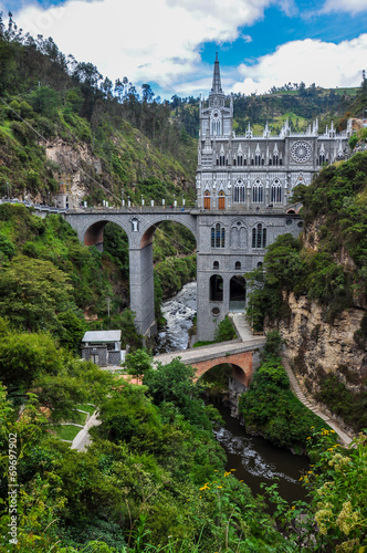 Las Lajas Church in South of Colombia