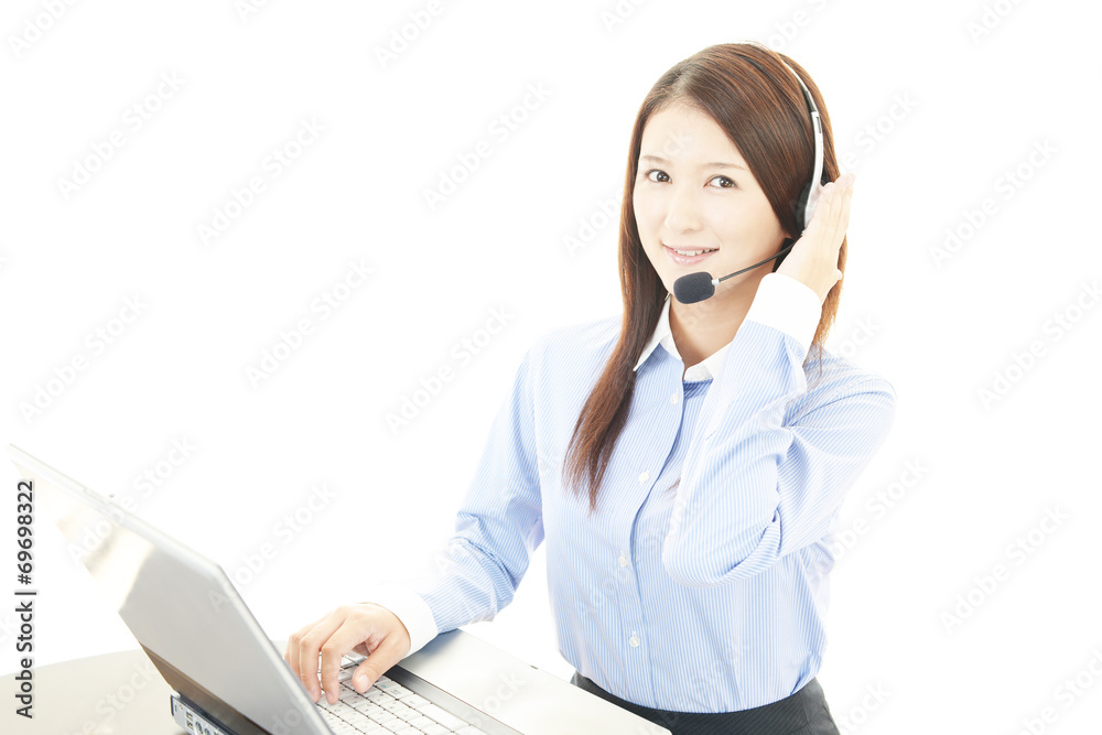 笑顔のオペレーター 笑顔のオペレーター
