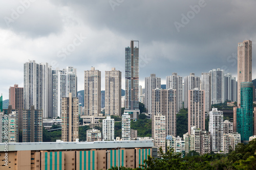 View of high rises from Hong Kong Park