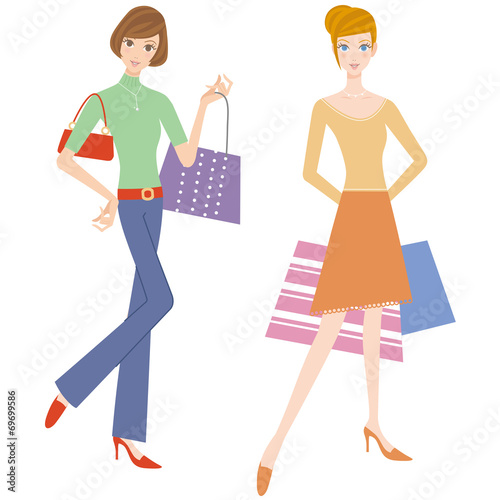 買い物をする女性