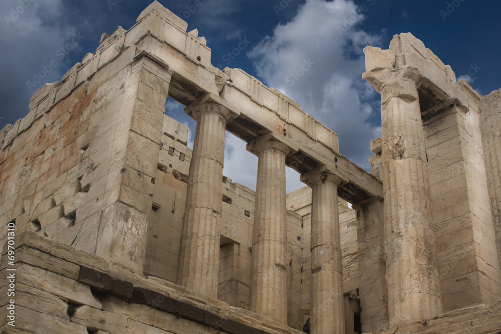 architecture of the Acropolis in Italy