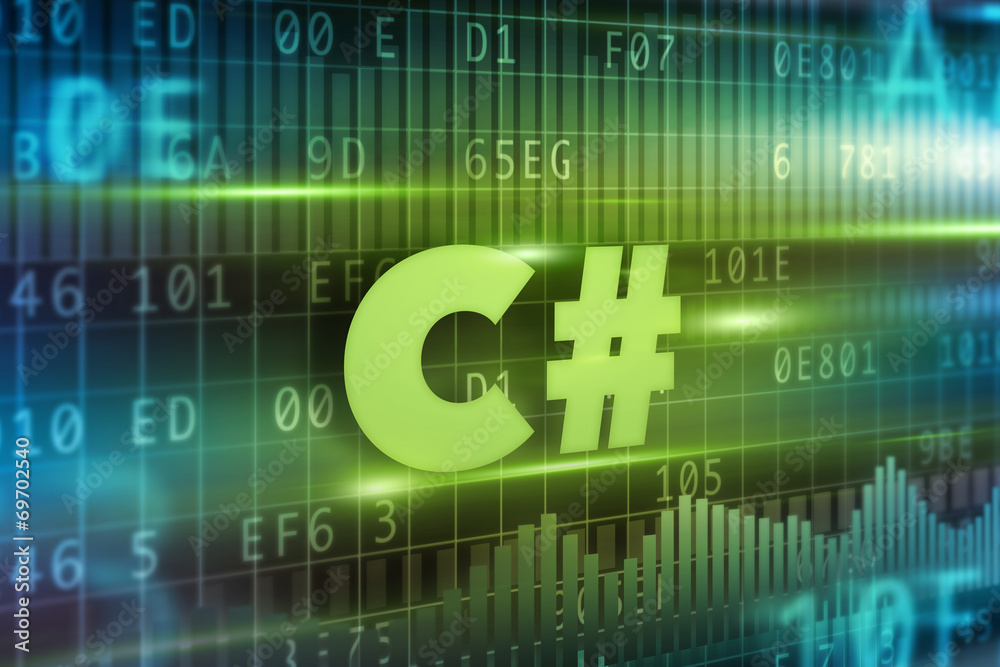 Obraz premium C# concept