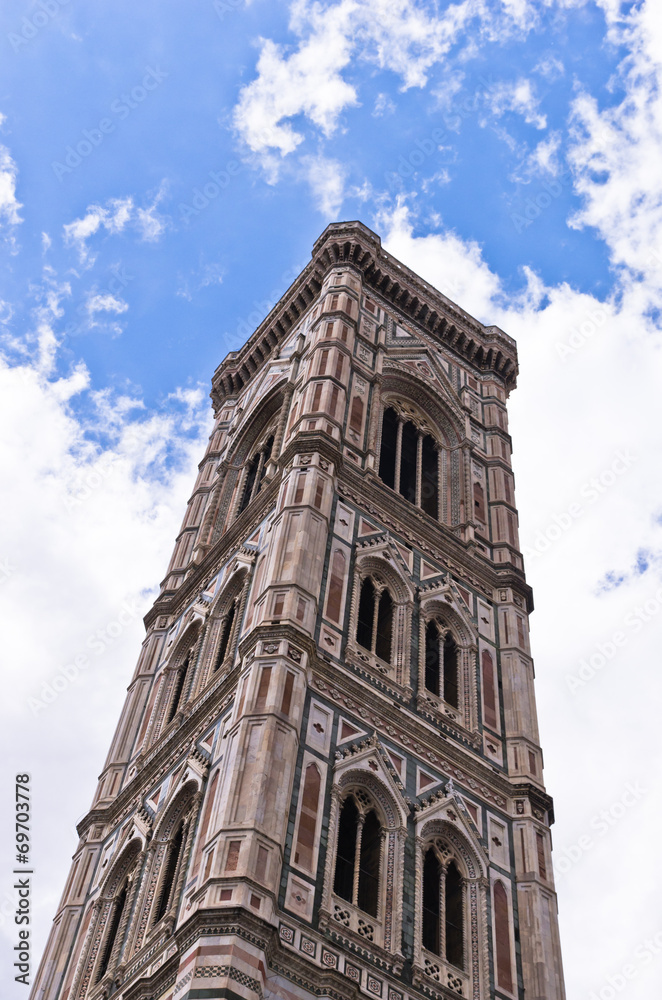 Bell tower of Florence Santa Maria cathedral, Tuscany Bell tower of Florence Santa Maria cathedral, Tuscany