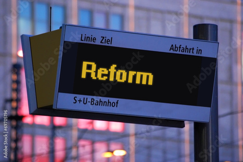 Anzeigetafel 1 - Reform