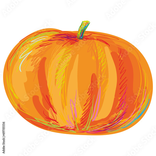 Pumpkin isolated on white background