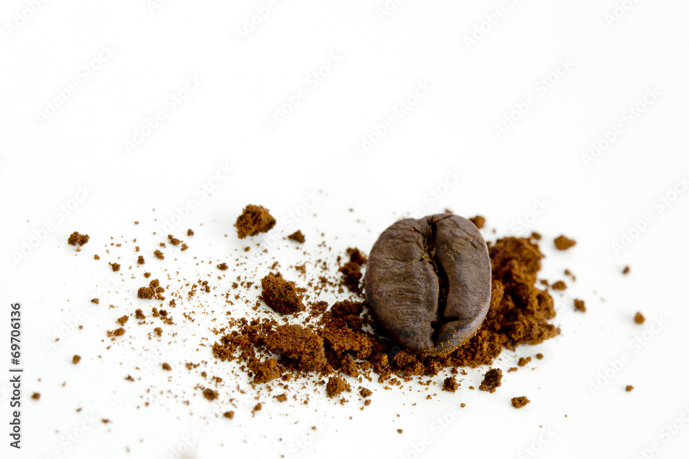 coffee beans isolated on white background coffee beans isolated on white background