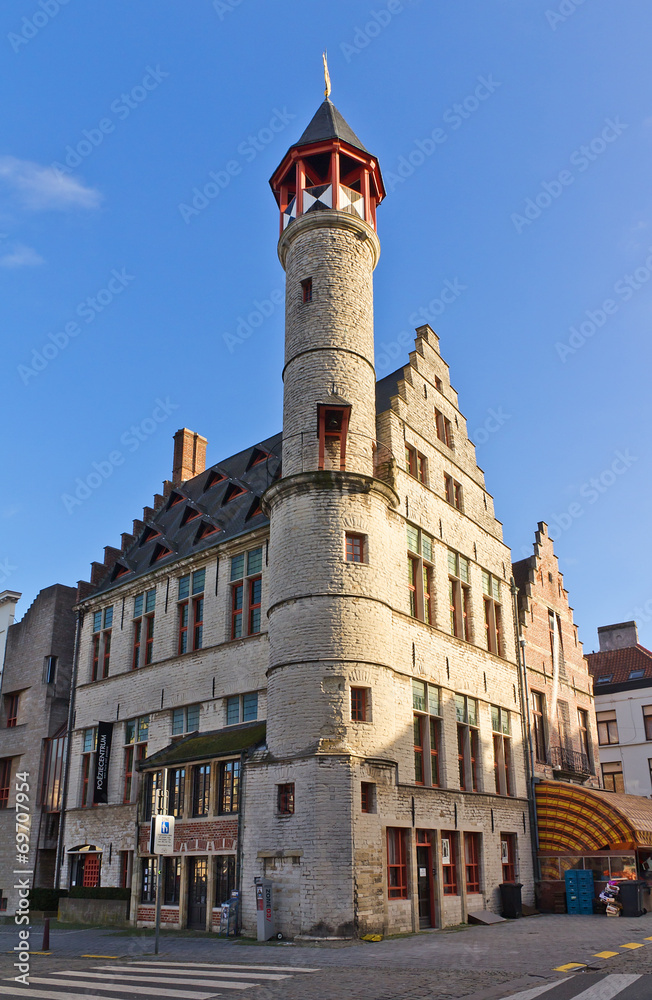 Tanners guild house Toreken (1450). Ghent, East Flanders, Belgiu