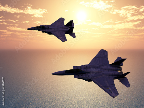 Obraz na płótnie Modern Combat Aircrafts